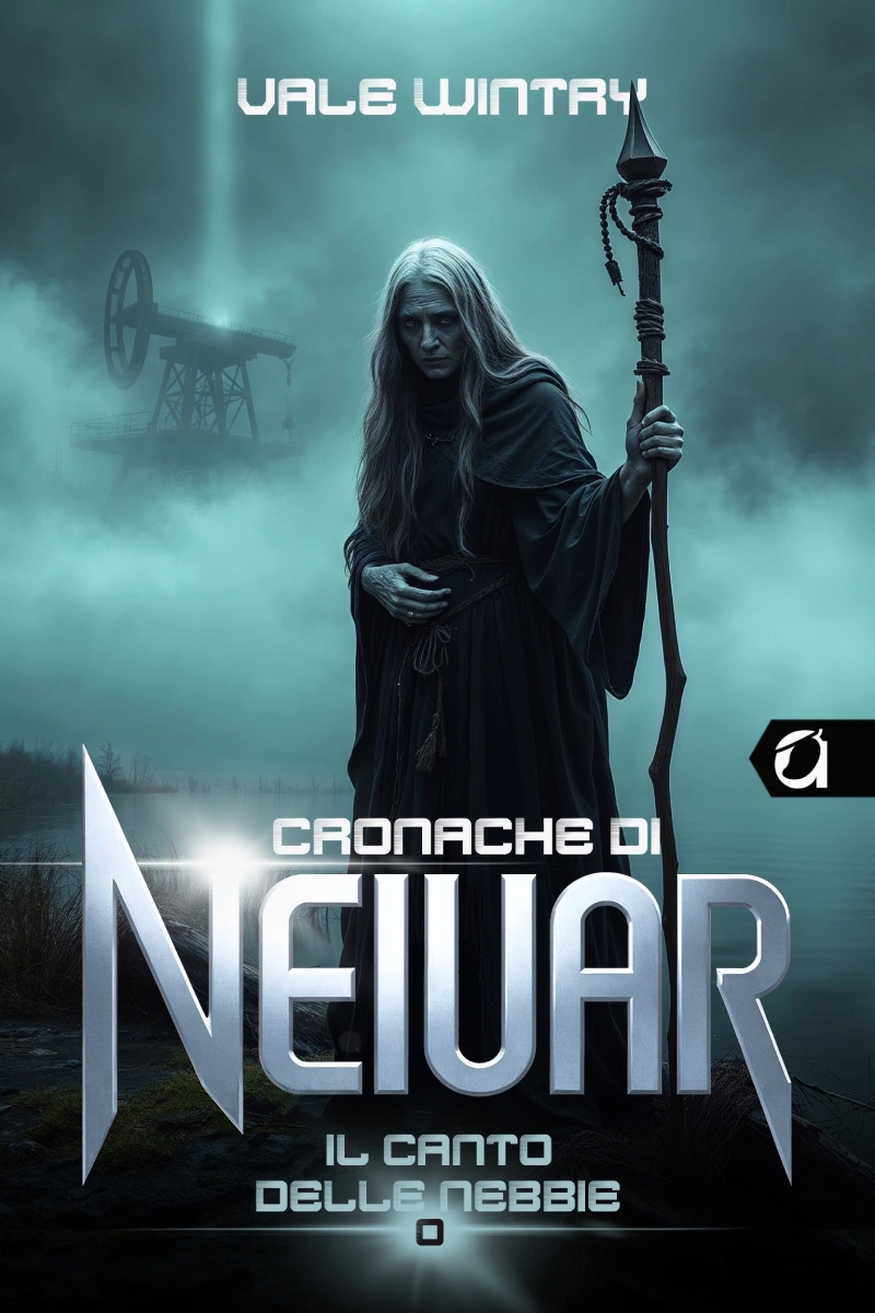Il Canto delle Nebbie di Vale Wintry. Mango Hill Books. Copertina della prequel novelette della serie dark Science fantasy Cronache di Neiuar.