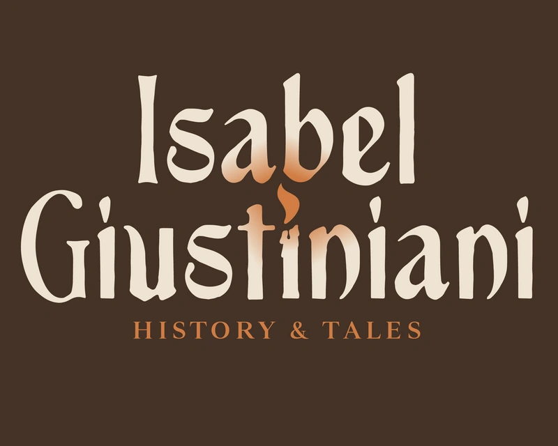 Logo Isabel Giustiniani. Historical Fiction writer